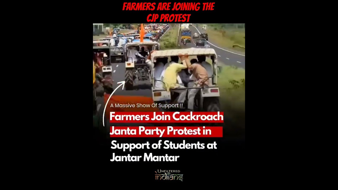 Farmers are joining the CJP protest in support #indians #india #bharat #neet2026 #cjp #cjpprotest