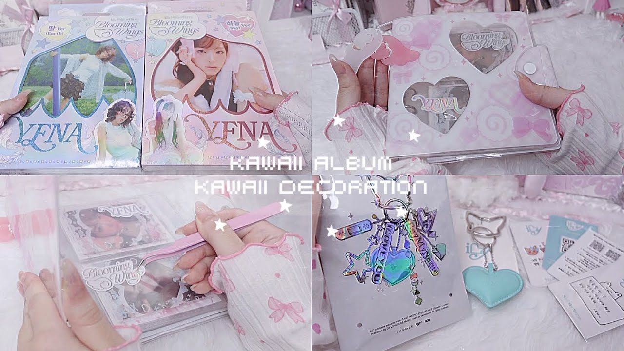 ［KPOP］可愛いアルバム開封して可愛く収納する✦. ˚ ೯ ⁺.🎀 최예나/YENA/포카/開封動画/トレカ収納/シール帳/saymyname/unboxing
