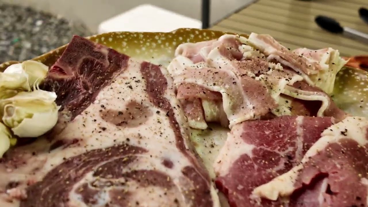 Juicy Lamb Chops, Beef Kalbi & Crispy Pork Belly | Ultimate Meat Feast