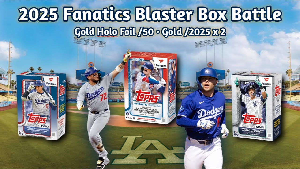 🔔Раунд 1🔔 Битва Topps Fanatics Blaster 2025: S1 • S2 • Обновление — Золотая голографическая фольг...