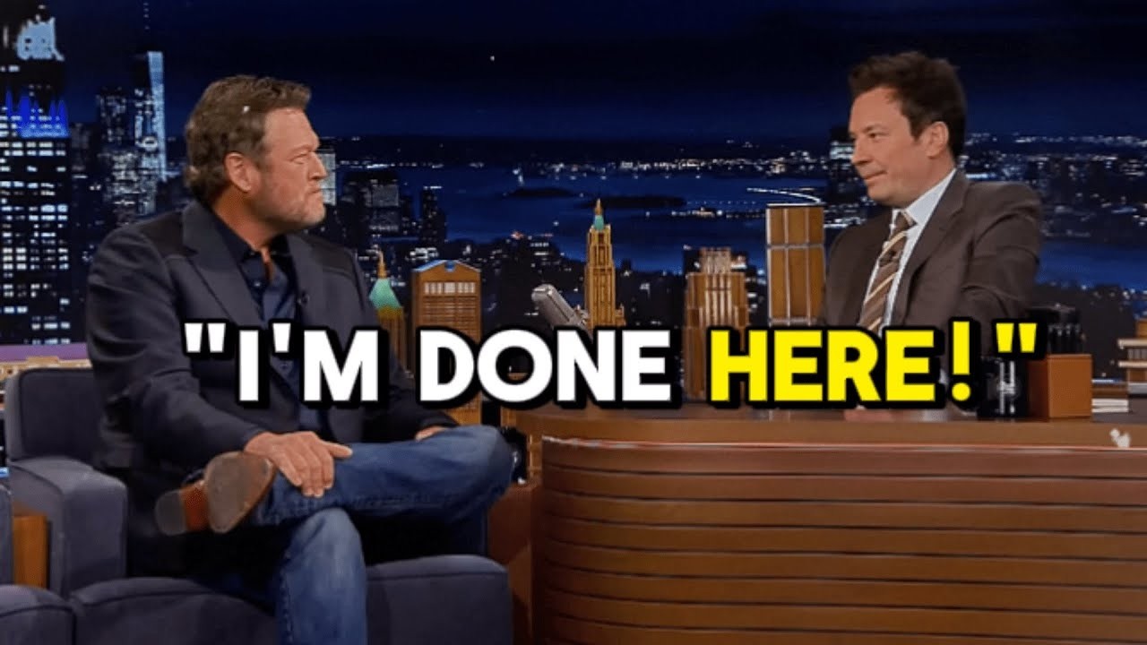 Blake Shelton Walks Off Jimmy Fallon's Show After Heated Clash.