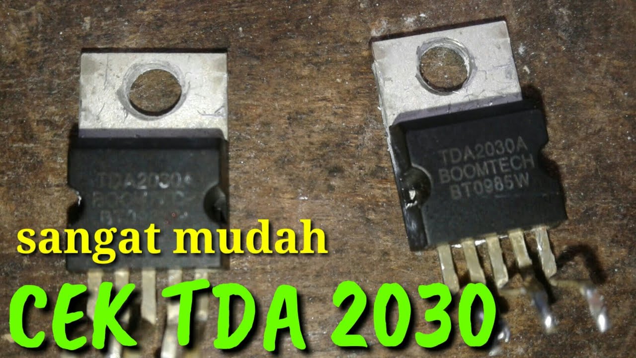 Cara cek TDA 2030 dengan avometer analog