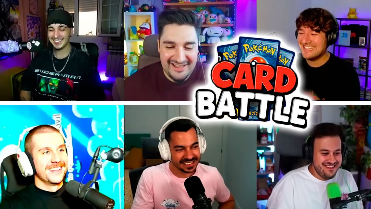 EVENTO POK&Eacute;MON CARD BATTLE 🏆 XAMORK VS DAZ, CAPIT&Aacute;NPOKEMON, FRIGO, ALAIN Y CARLENGUES🏆