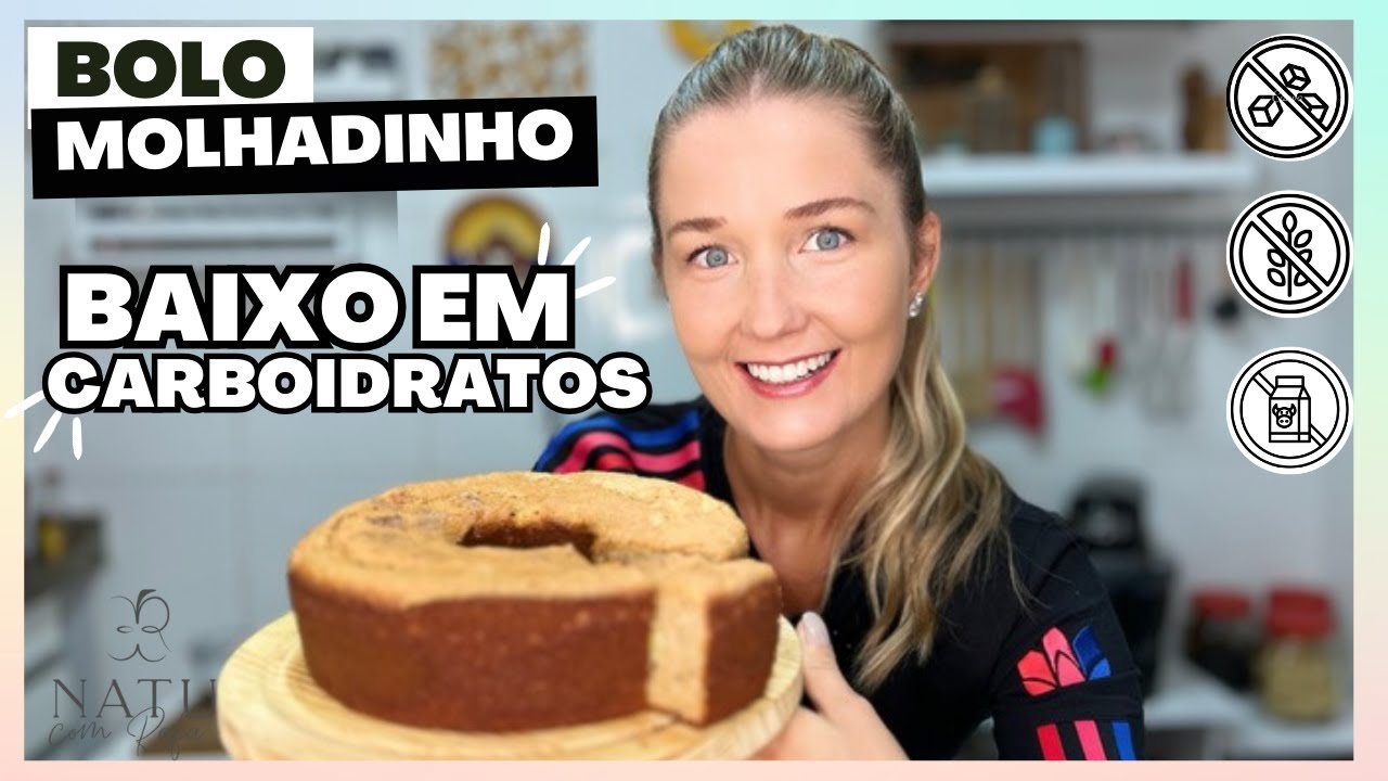 BOLO MOLHADINHO, DELICIOSO, BAIXO EM CARBOIDRATOS, FIT E SEM FARINHA DE TRIGO, SEM LEITE E É DIET