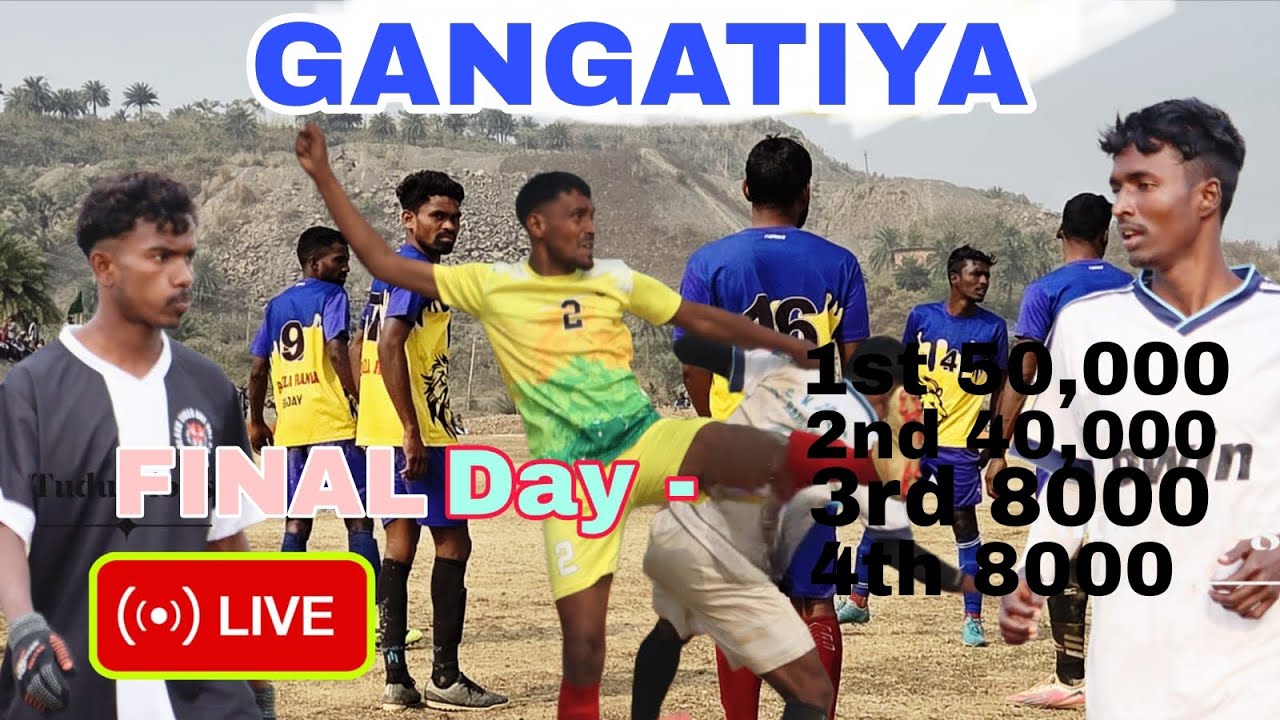 grend final match 💥 gangatiya Sahibganj Football Championship live match 2026.