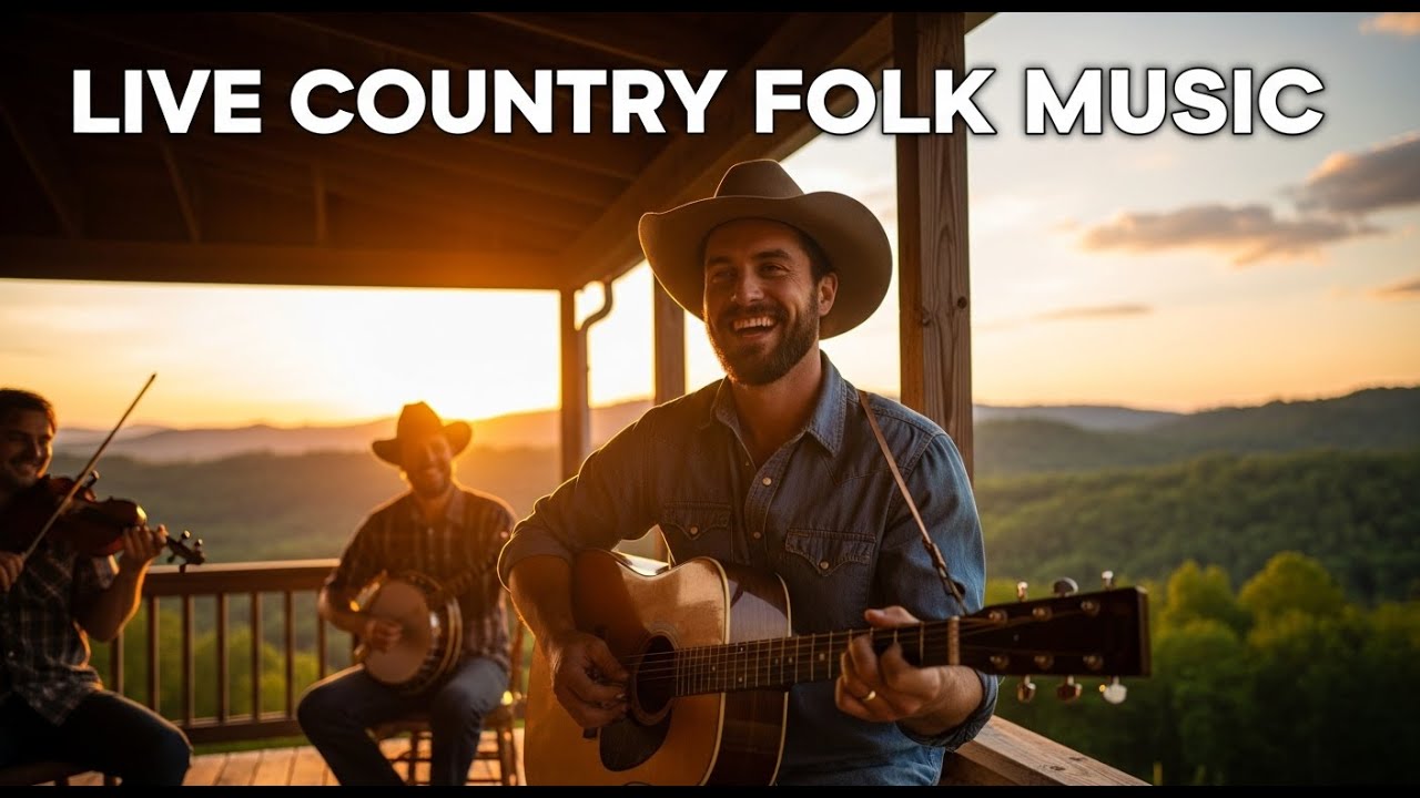 Warm Acoustic Live Folk Country Music for Peaceful Focus and Daily Balance