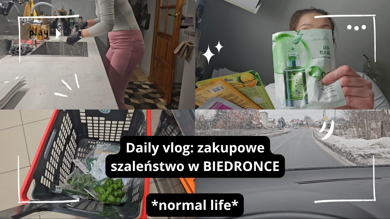 Daily vlog: szaleństwo zakupowe w Biedronce 🐞