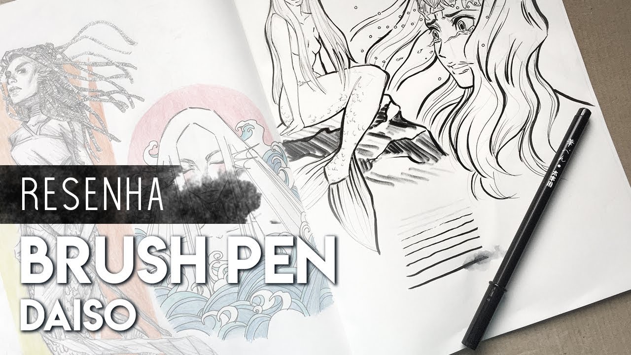 RESENHA | Brush pen Daiso