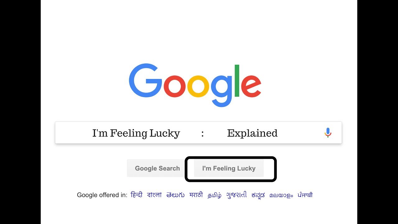 Google: I'm Feeling Lucky EXPLAINED!