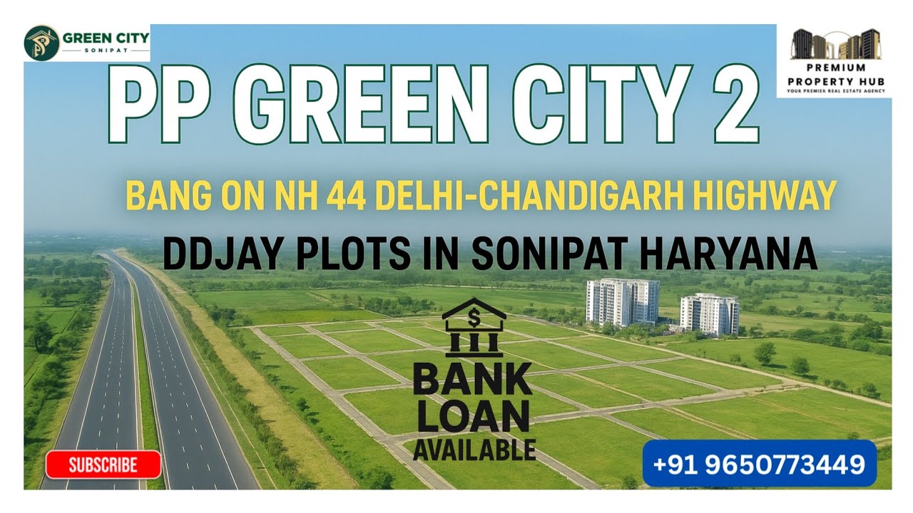 Don’t Miss PP Green City Sonipat Phase 2 🏡| NH-44 Premium Plots at Affordable Price ✅💎| Book Now !!🔥