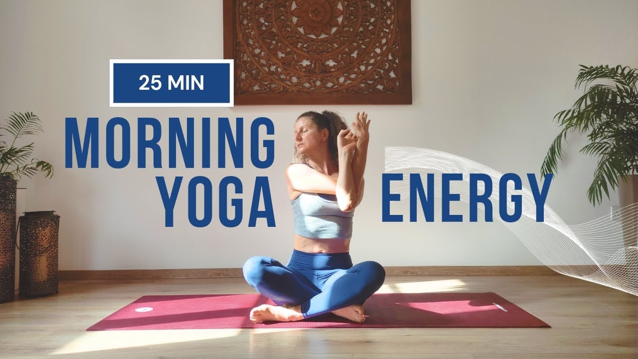 25 MIN MORNING YOGA BOOST || Energizing Hatha Yoga Flow to wake up the whole body ❤️ Intermediate