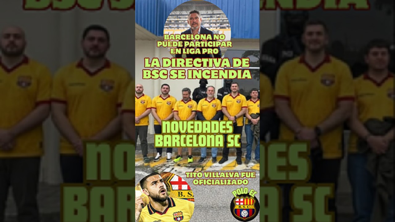 Barcelona SC no puede participar en la Liga Pro #ligaproecuador #barcelonasc #antonioalvarez #bsc
