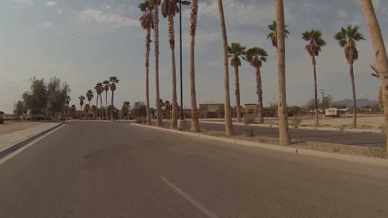 I-8 Freeway exit to Wellton, Arizona's Chevron Foodmart for a Fruit Punch & Rubicon Circle