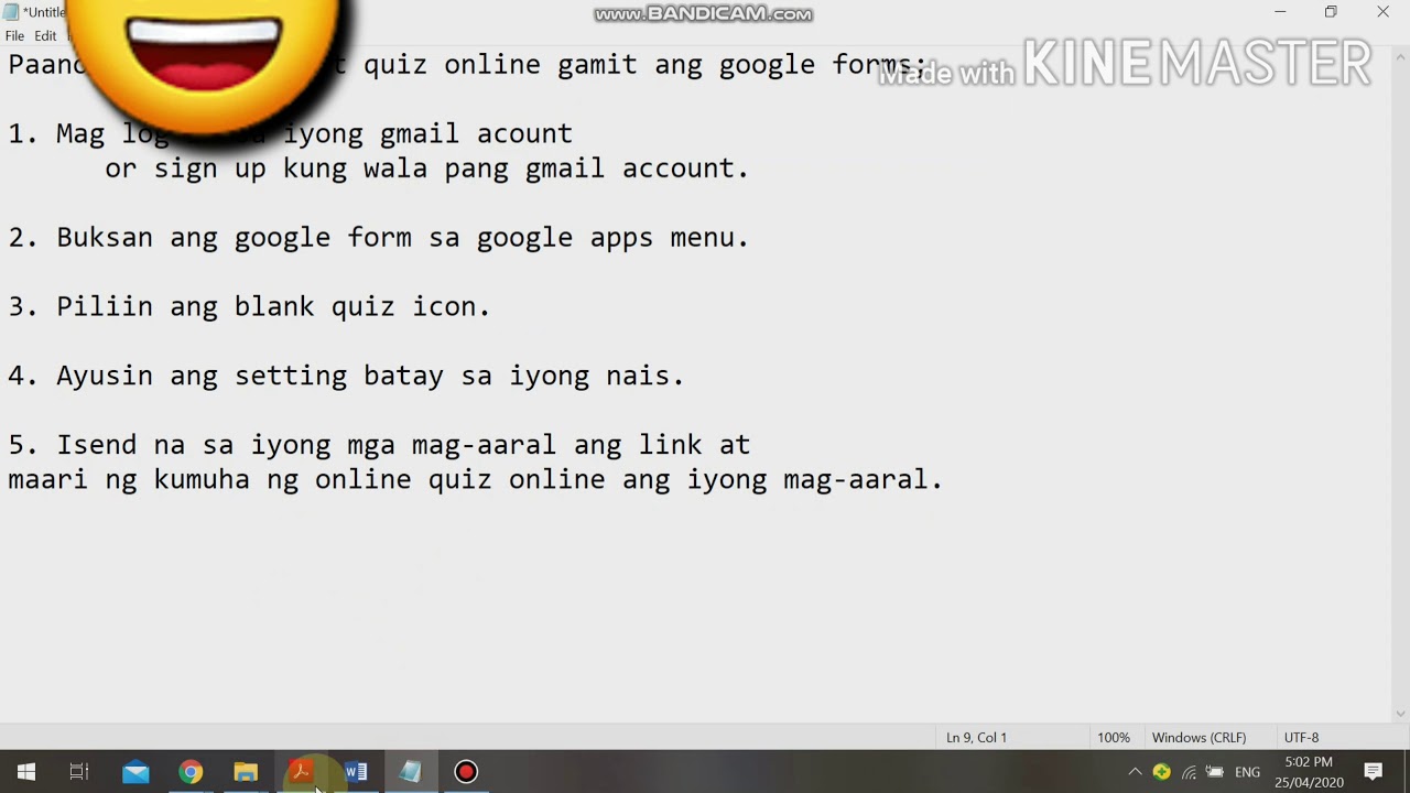 Paano gumawa ng short quiz online gamit ang forms sa google apps