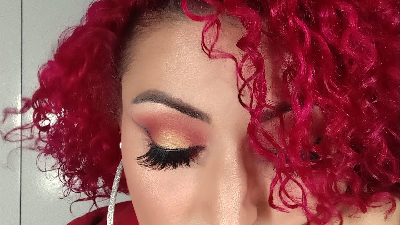 #byerica  Make completa com poucos produtos #make #vermelha #dourada