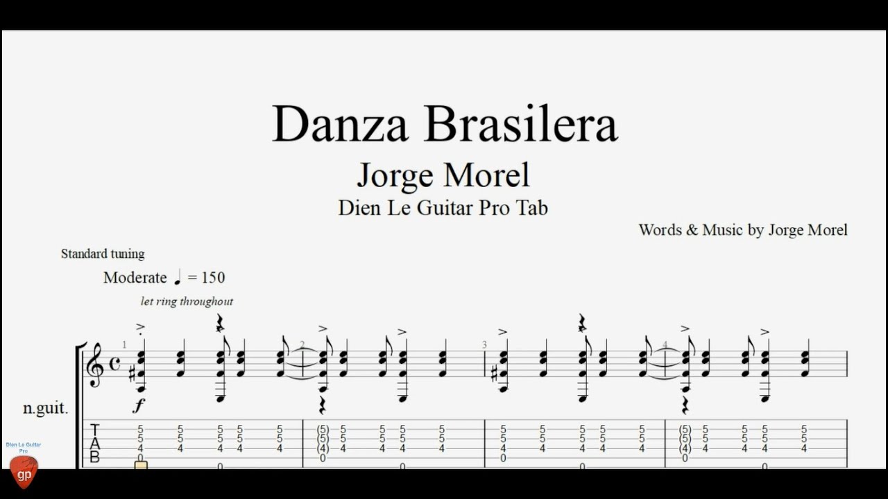 Danza Brasilera - Guitar Tutorial + TAB