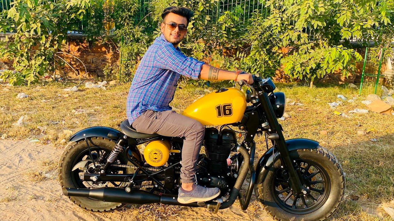 Bullet Modified | Bike Modification | Into Harley Davidson | Bobber Style | Vampvideo |