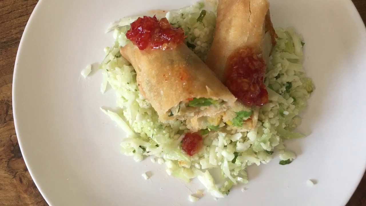 Vegetarian Chickpea Eggroll Easy