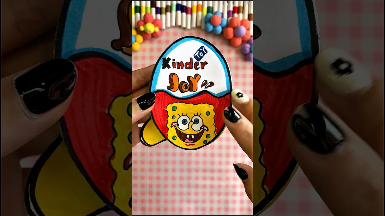 🇺🇸DIY PAPER🇺🇸SpongeBob SquarePants Kinder Joy | Paper Craft Ideas  #papercraft #paperdiy #diy