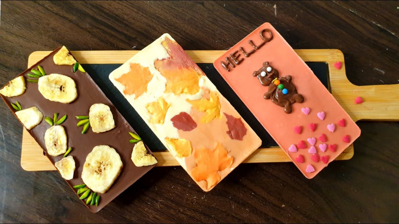 Chocolate bark || luxury Chocolate decorations