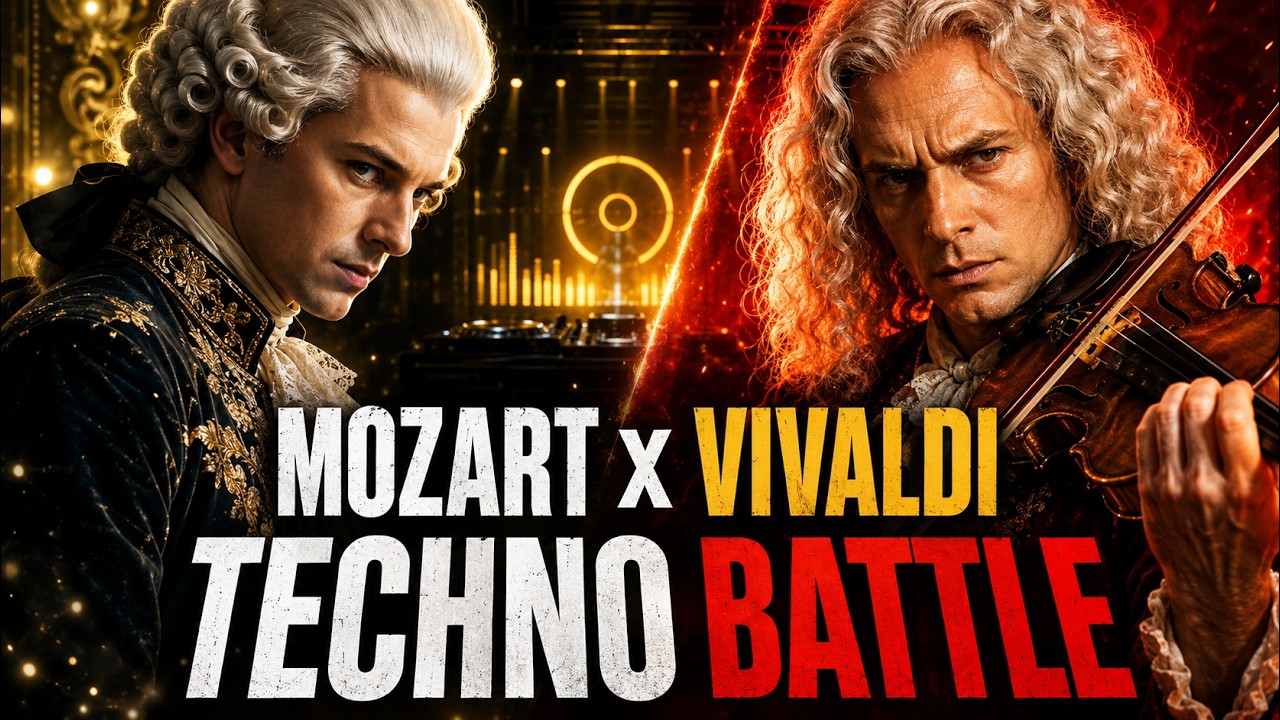 Mozart x Vivaldi Techno Battle | Classical Techno Study Mix