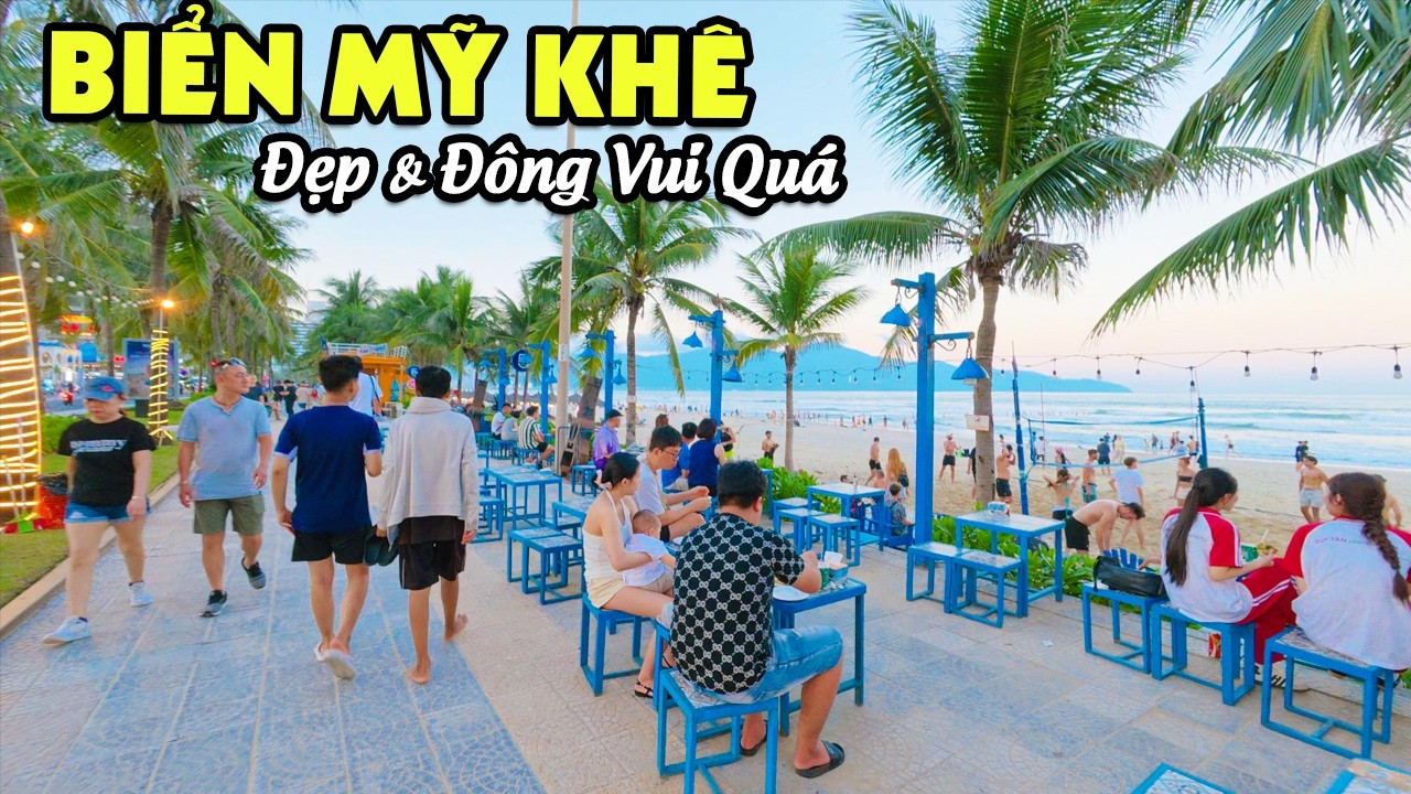 B&atilde;i Biển Mỹ Kh&ecirc; Đ&agrave; Nẵng Chiều Đẹp Ngỡ N&agrave;ng Khiến Đ&ocirc;ng Kh&aacute;ch T&acirc;y V&agrave; Người D&acirc;n Đổ X&ocirc; Ra Biển