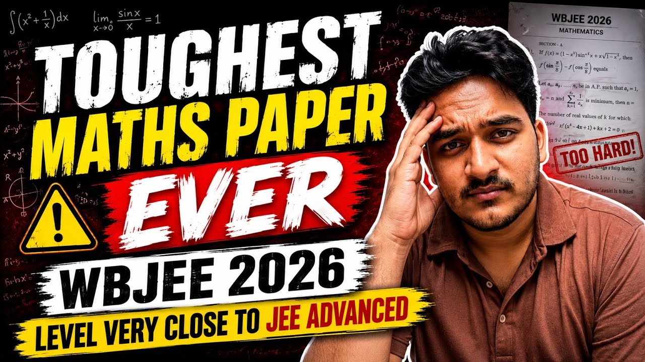 😨 Toughest WBJEE Maths Paper Ever? | WBJEE 2026 Maths Shocked Everyone 🔥