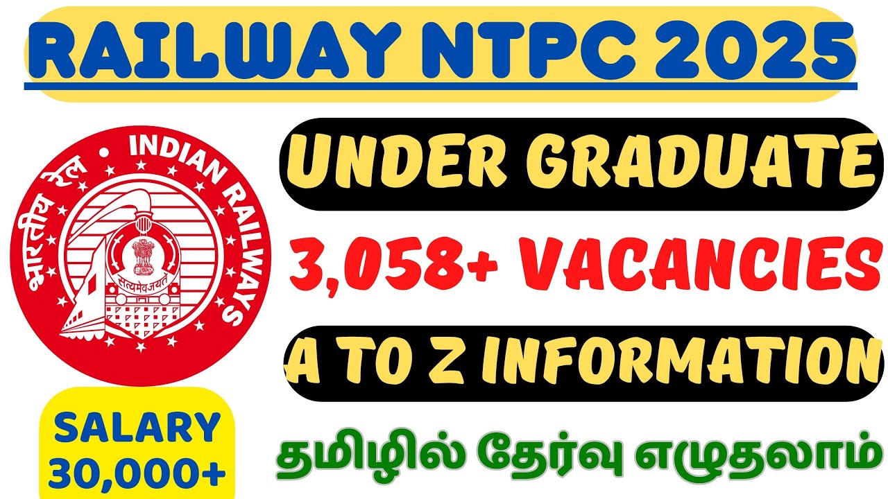 3,058+ VACANCIES🔥 RRB NTPC 2025 - OFFICIAL NOTICE OUT | UNDER GRADUATE LEVEL POSTS