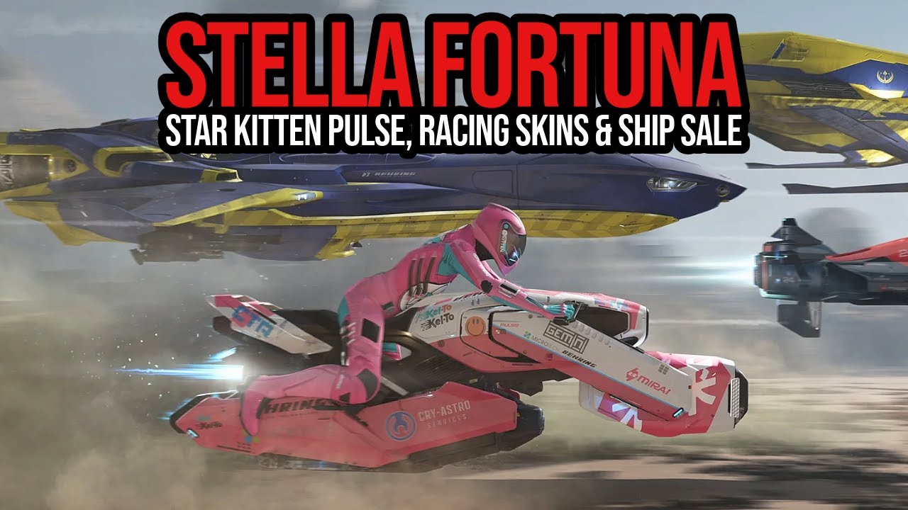 Star Citizen Stella Fortuna - Star Kitten Pulse, Razor Racing Skin & Ship Sale
