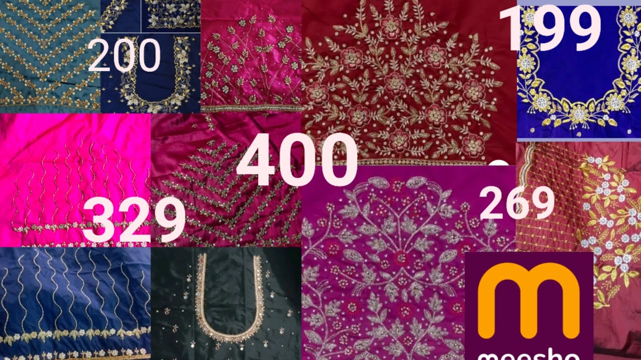 అసలు embriodery blouses ఇంత బాగున్నాయ్😱ఇంత తక్కువ లో నా honestreview #meesho #meeshohaul #embroidery