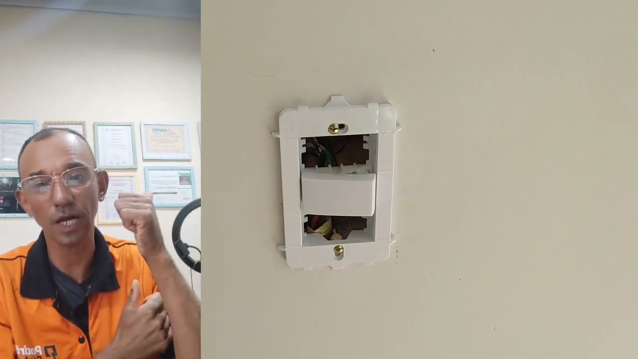 Como instalar um interruptor simples corretamente, v&iacute;deo aula passo a passo.
