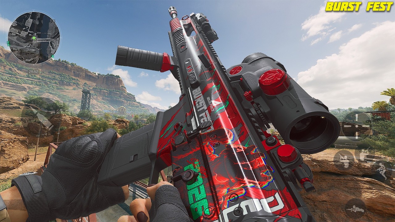 Delta Force Mobile Best Assutlt Rifle Scar-H Gameplay #burstfest26