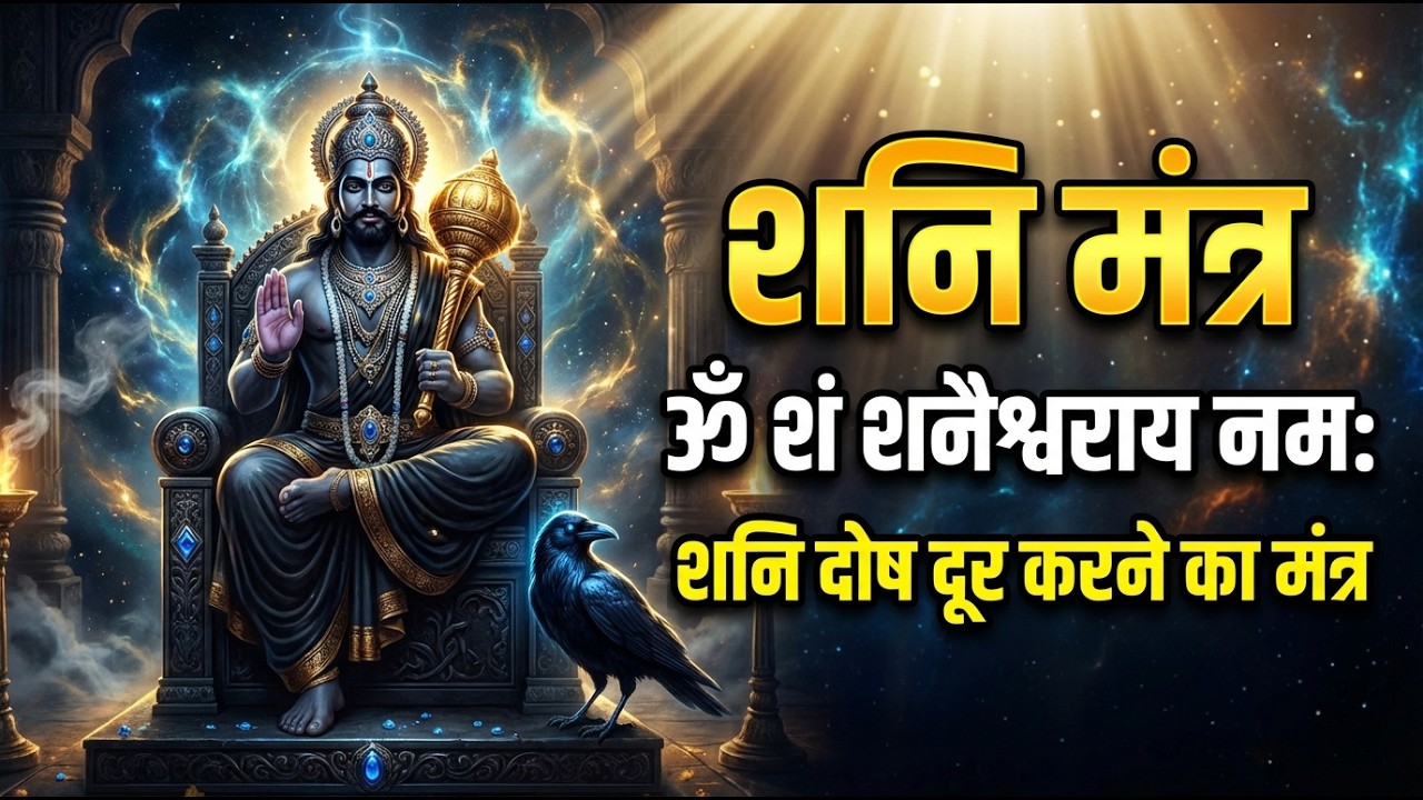 जरूर सुनें - Powerful Shani Mantra | ॐ शनैश्चराय नमः | Shani Dev Mantra | शनि दोष दूर करने का मंत्र