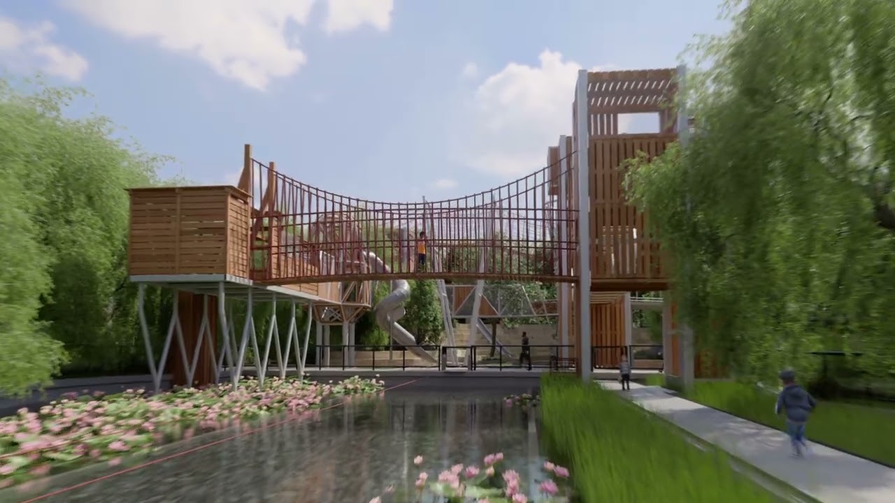 3D Animation Fly-Thru of Harold Simmons Parks West Overlook