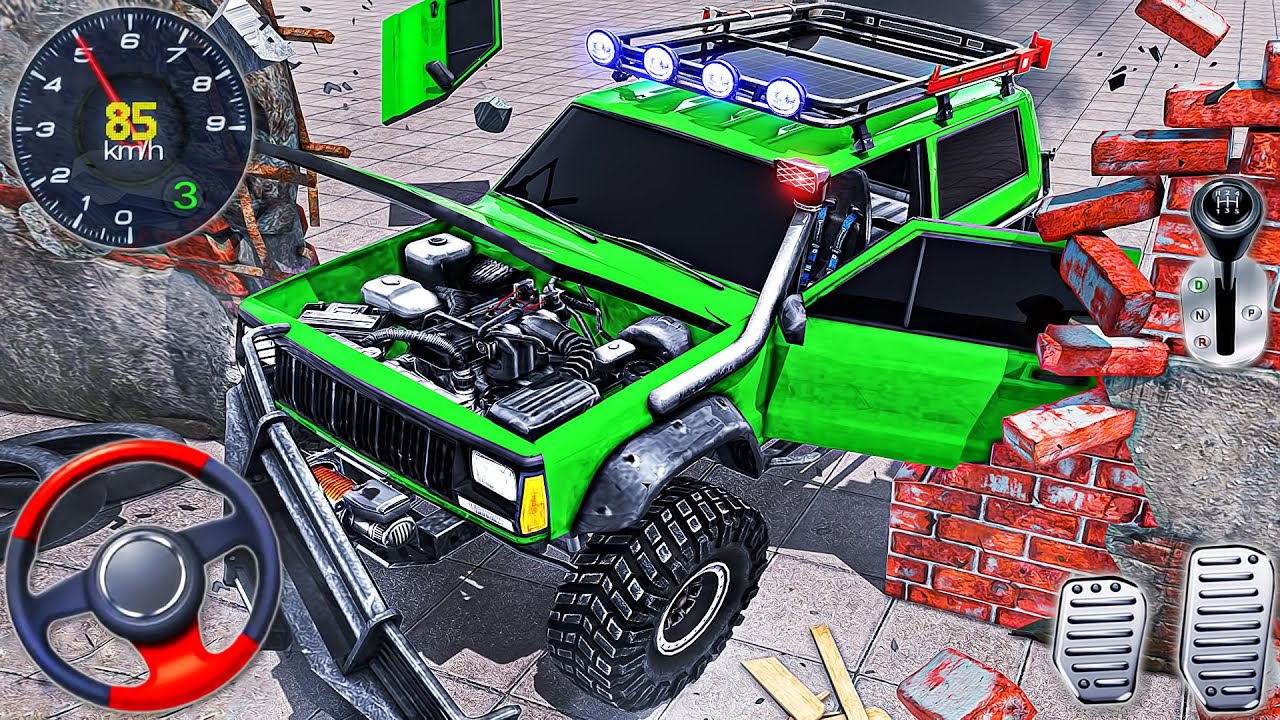 Mega Car Crash Car Driving Simulator - Real Extreme Derby Beam Police Car 3D - Android GamePlay