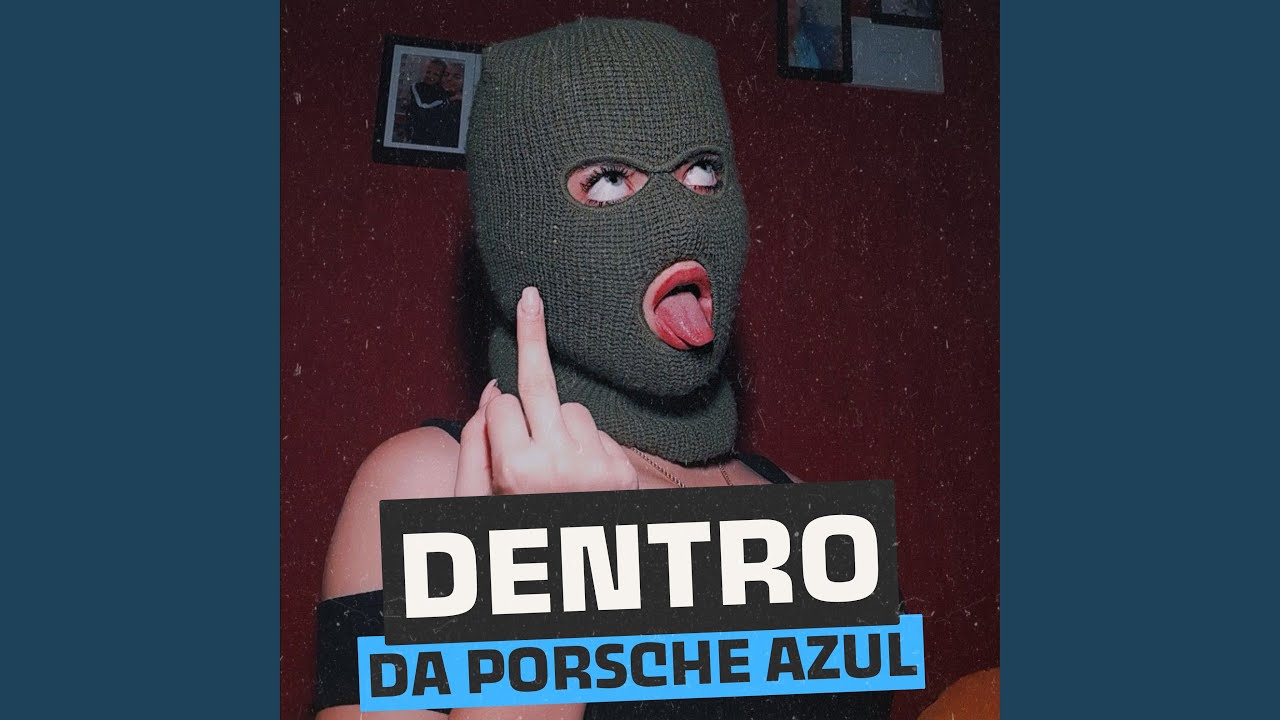 Dentro da Porsche Azul