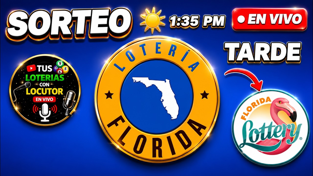Sorteo Loteria de Florida Lottery Tarde 1:35 PM EN VIVO Viernes 29 de Mayo del 2026
