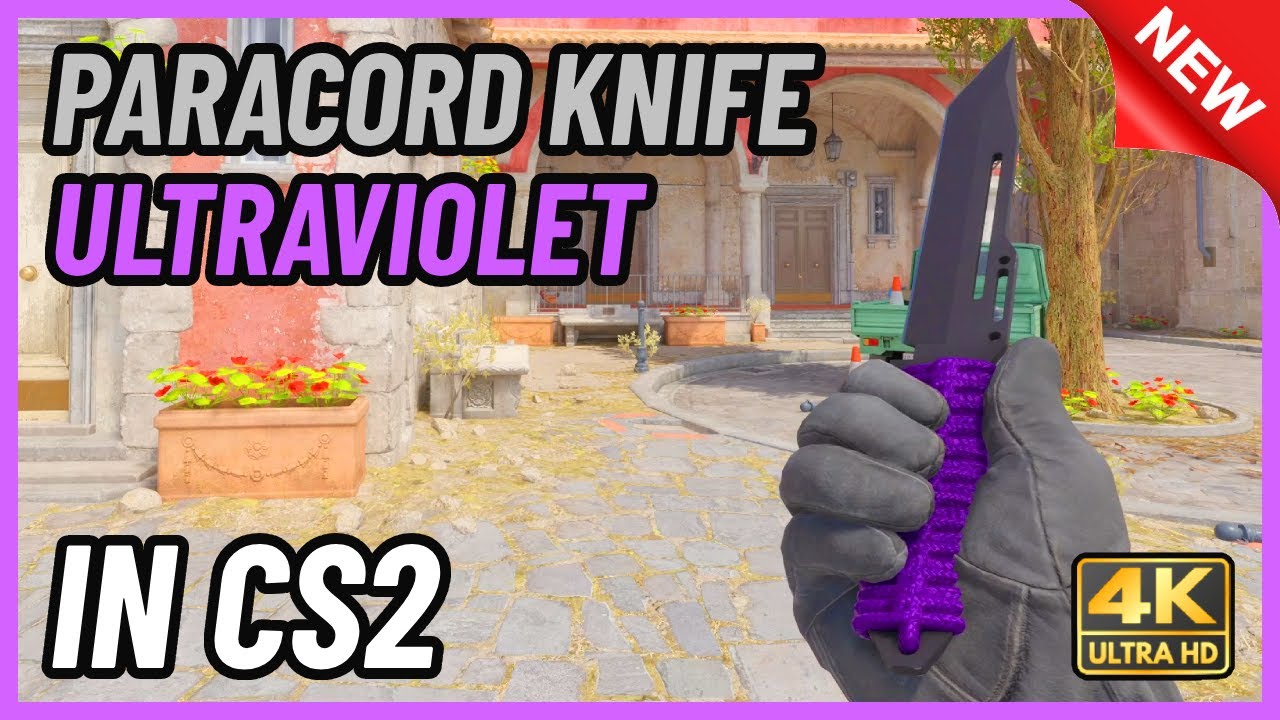 ★ CS2 Paracord Knife Ultraviolet | CS2 Knife In-Game Showcase [4K]
