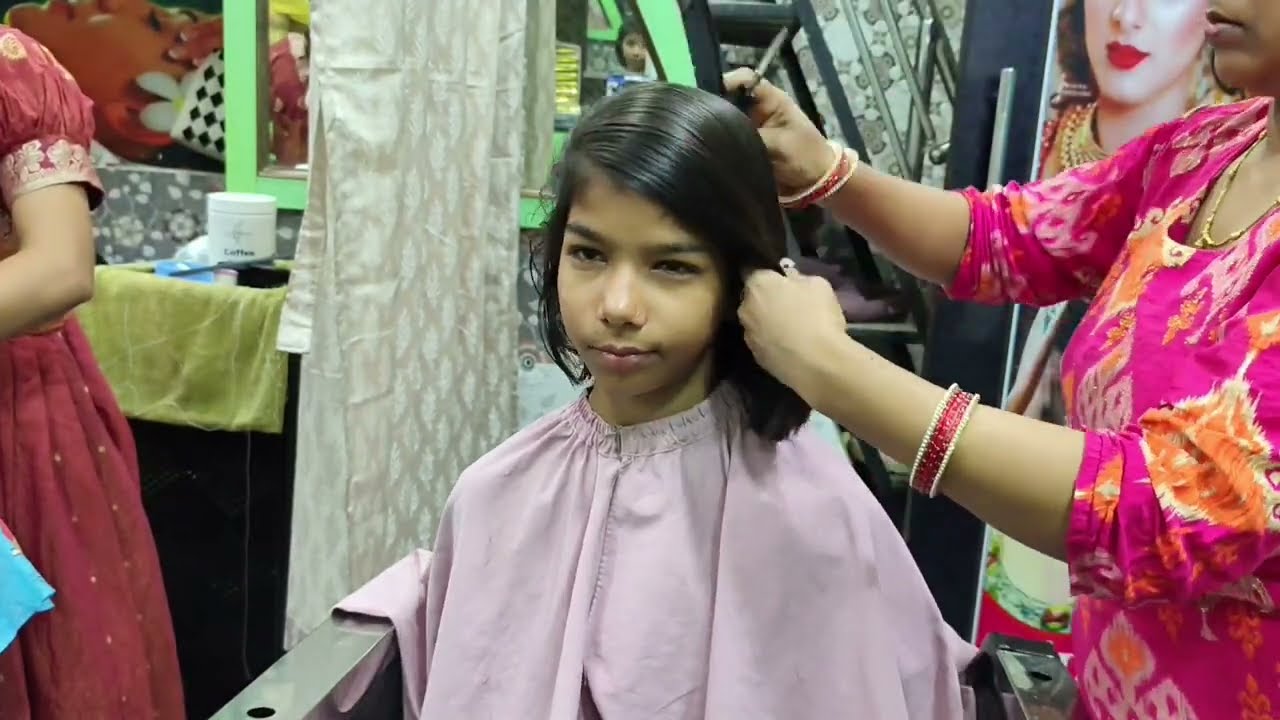 4th class student long to short haircut