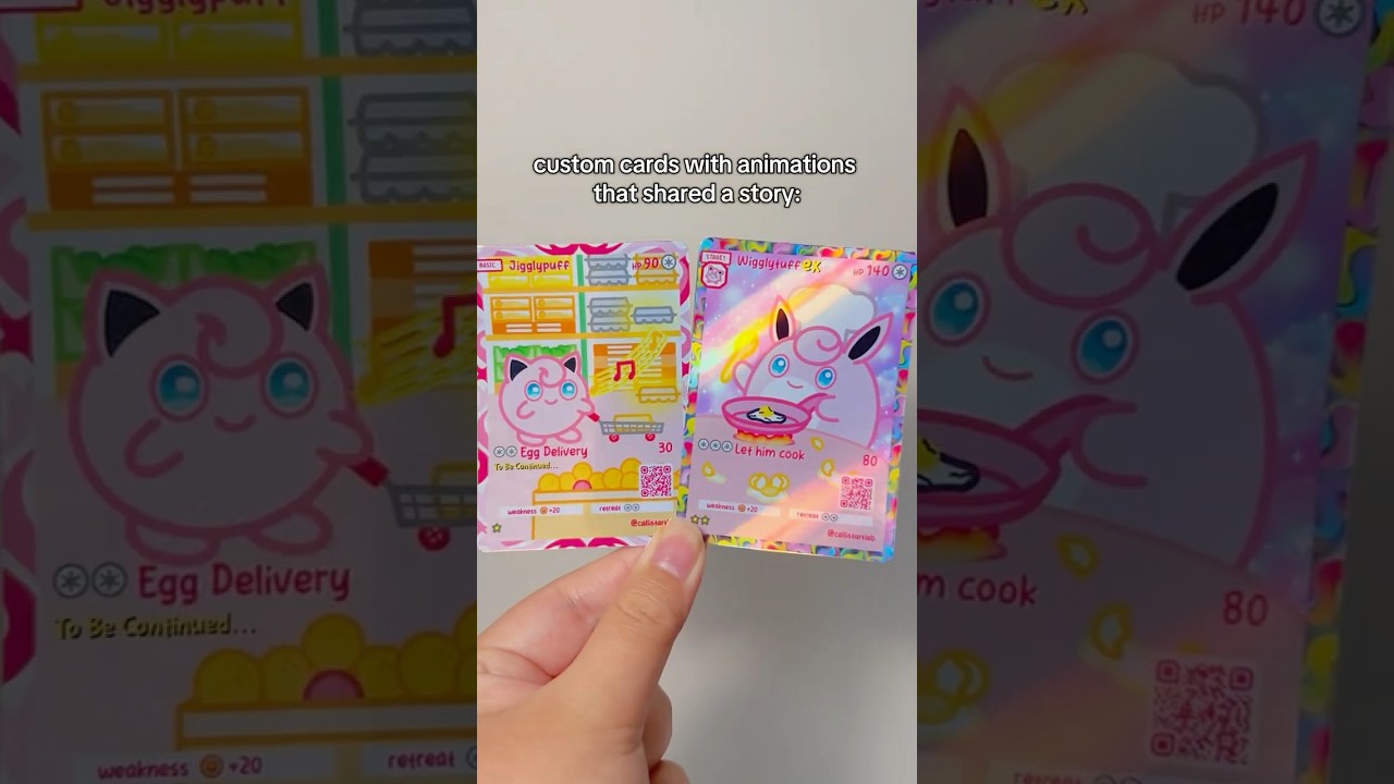 The related Jigglypuff & Wigglytuff cards 