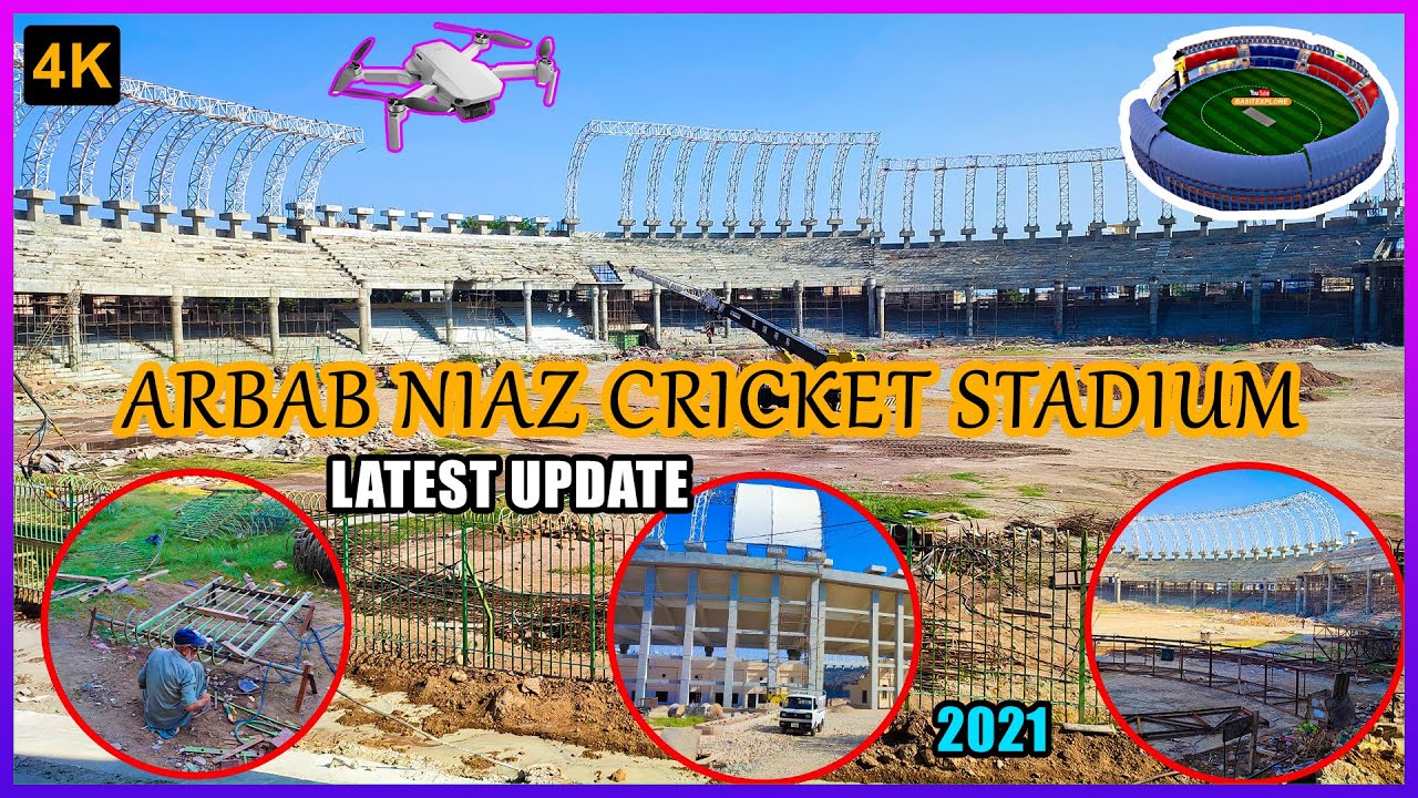 Arbab Niaz Cricket Stadium Peshawar Renovation Work Latest Update | Arbab Niaz Drone Footages
