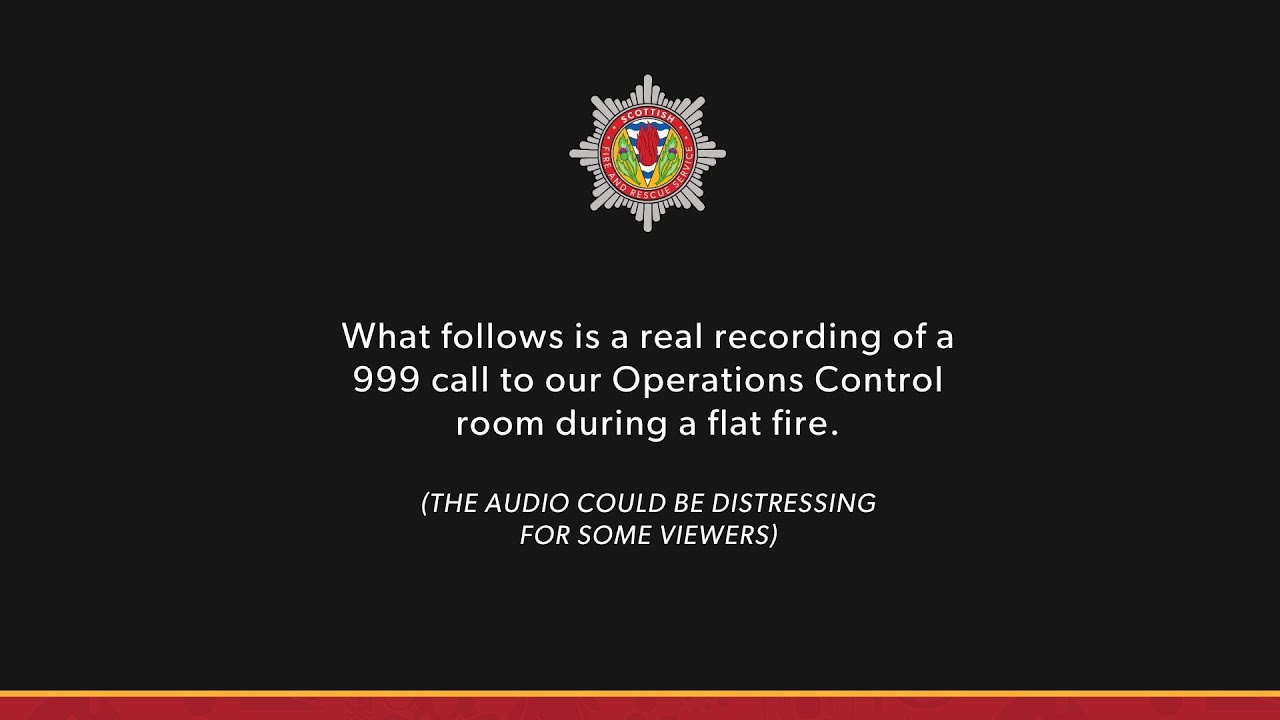 “There’s a fire in my flat” – SFRS releases real 999 call