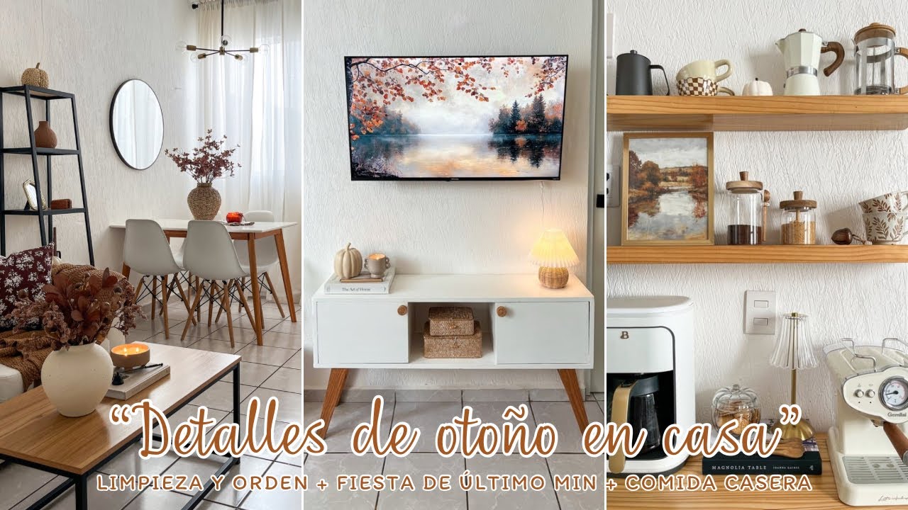 🍂 DECORACIÓN DE OTOÑO EN MI RECÁMARA + COMIDA CHINA CASERA, LIMPIEZA, ORDEN Y UNA FIESTA FAMILIAR 🎉