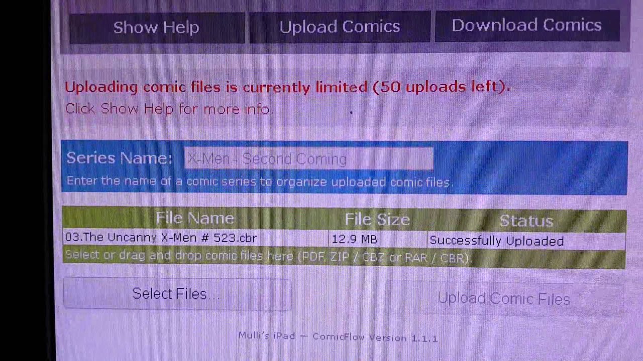 How to create folders/series with ComicFlow (web server tutorial)