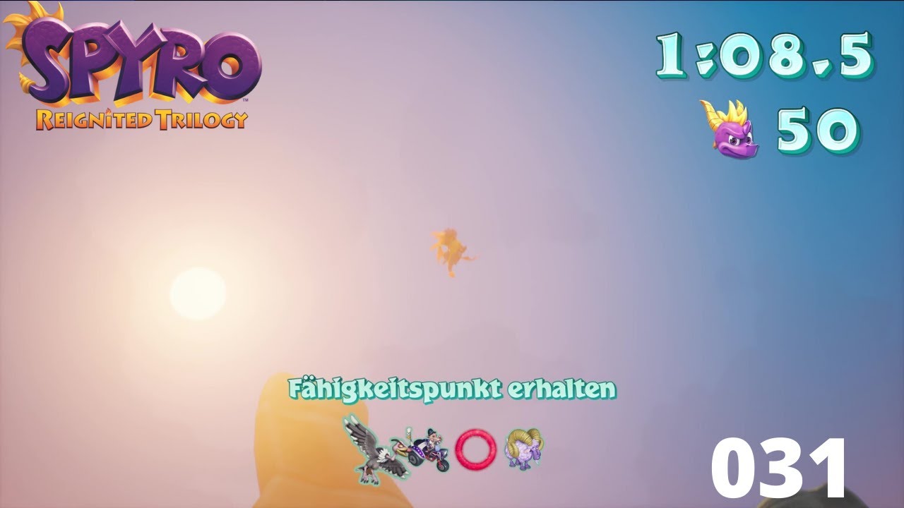 Spyro Ripto's Rage Walkthrough Deutsch Part #31, Schluchtenstrecke Fähigkeitspunkt