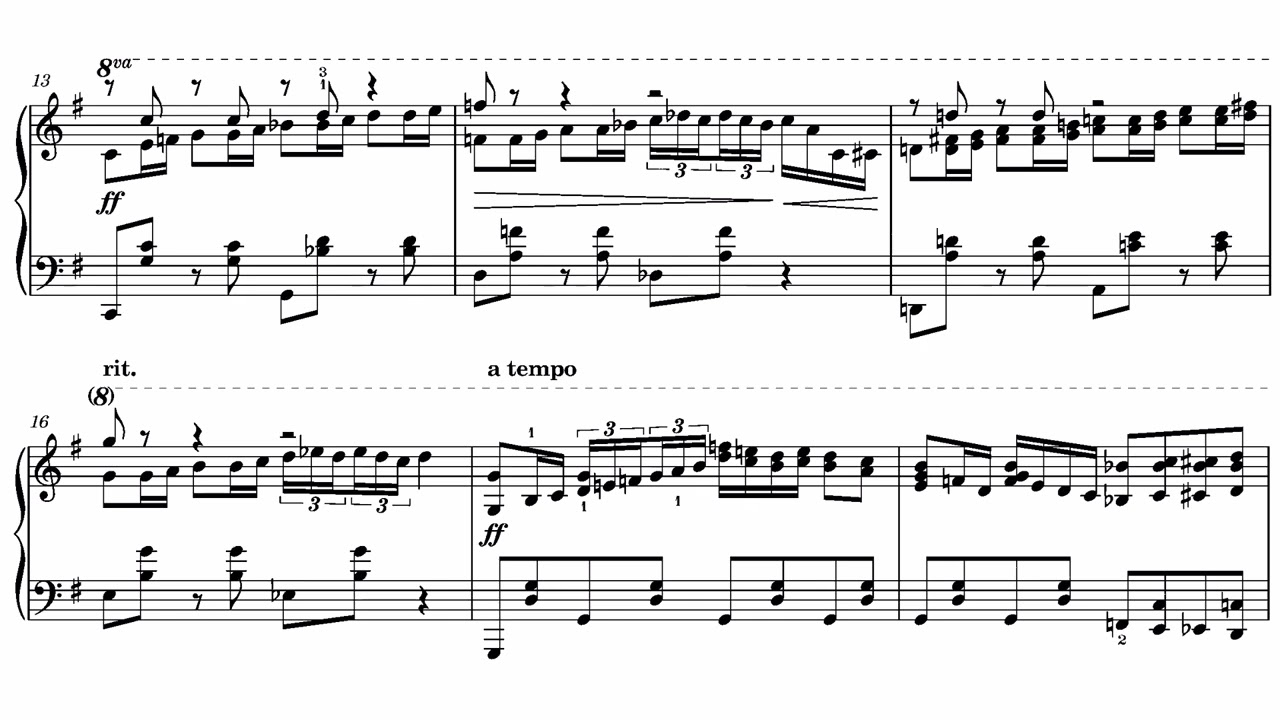 Joc No. 21 for piano - Konrad Harley (Romanian traditional melody)