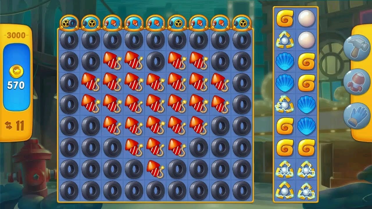 Fishdom level 2996-3000 (iOS, Android)