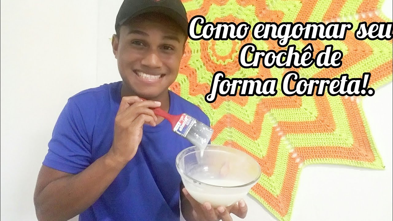Como ENGOMAR ou ENDURECER o seu CROCHÊ de FORMA CORRETA     ( Resina Caseira )