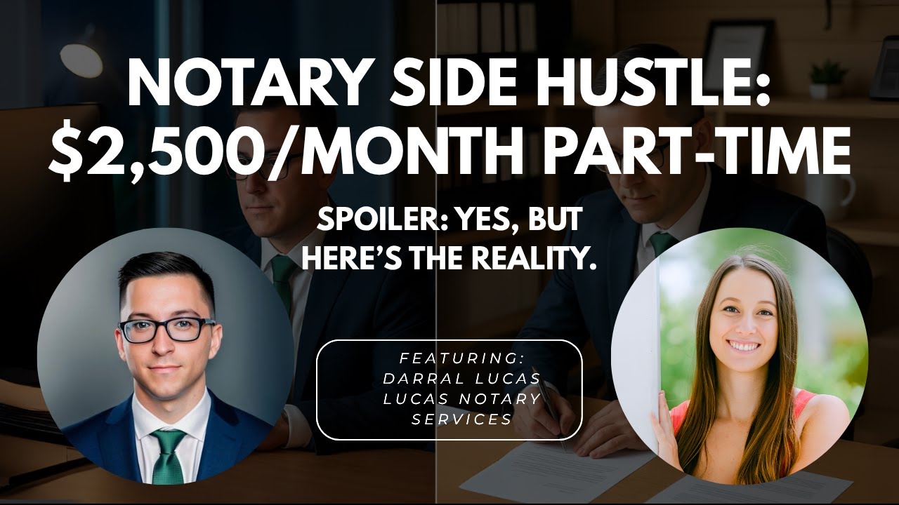 How I Make $2,500/month as a Part-Time Notary (While Working a 9-to-5!)