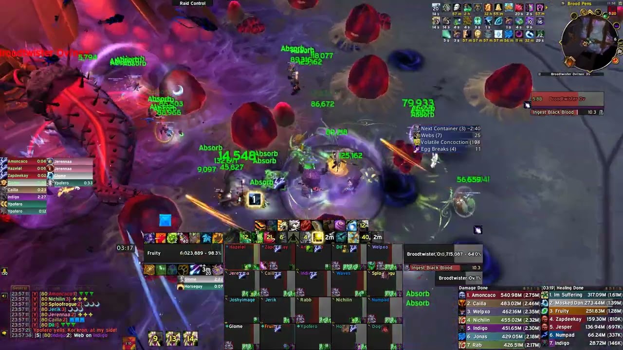 Broodtwister Ovi'nax Mythic - Restoration Druid PoV